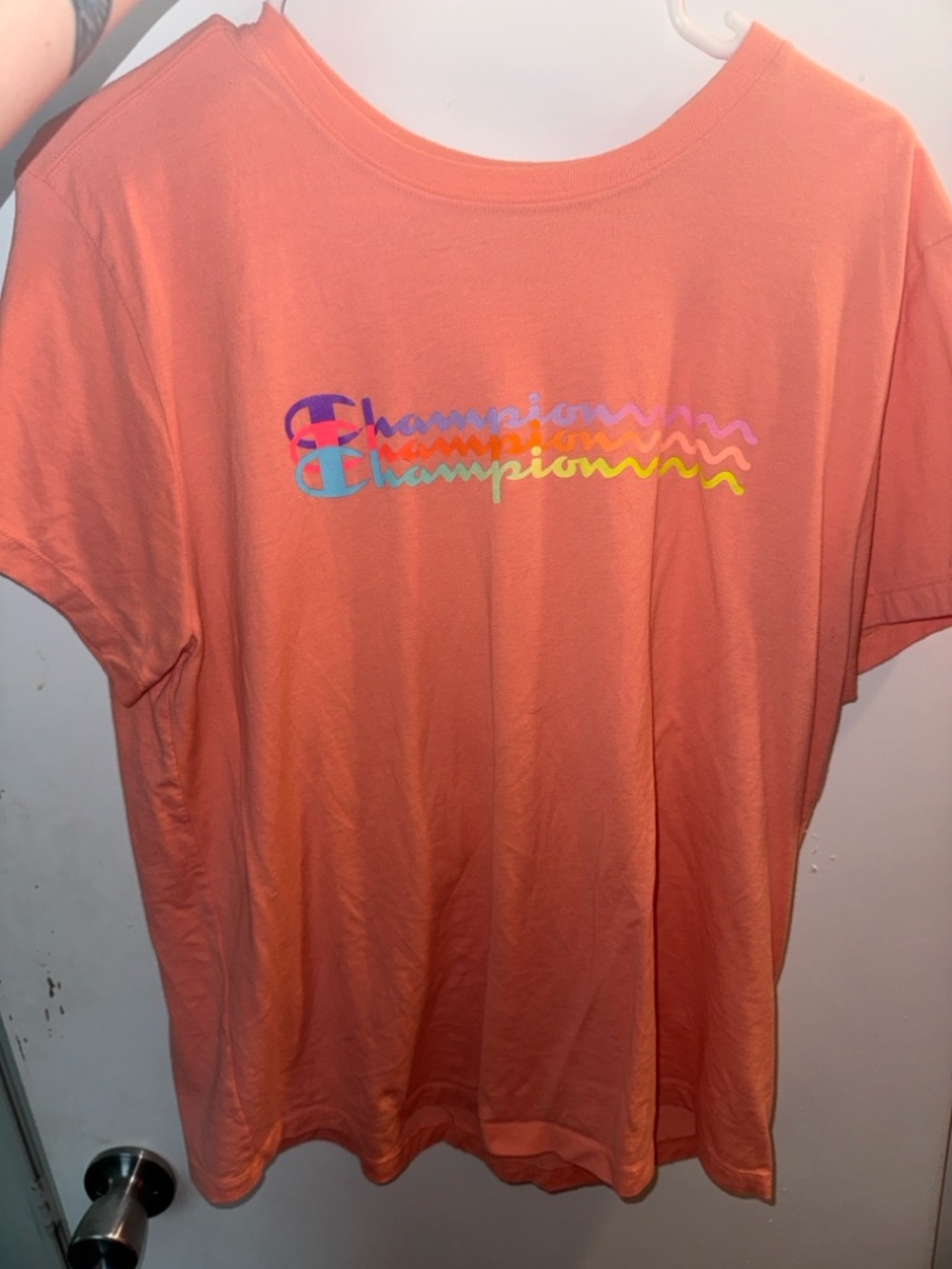 Champion Coral Crewneck Tee